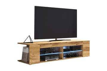 Davalos Gulvstående TV-bænk 137 cm med Opbevaring i Eg - Brun - Møbler - TV borde & mediemøbler - TV-borde