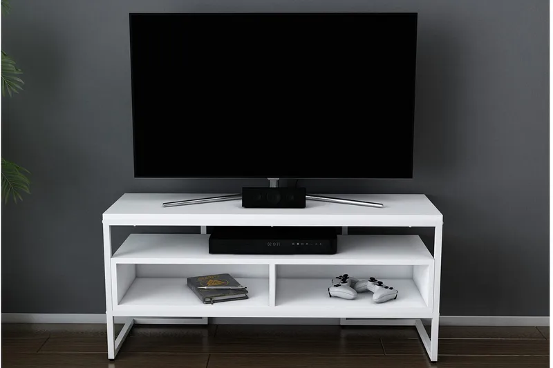 Desgrar TV-Bord 110x49,9 cm - Hvid - Møbler - TV borde & mediemøbler - TV-borde