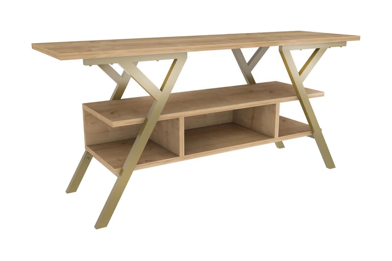 Desgrar TV-Bord 120x55 cm - Guld - Møbler - TV borde & mediemøbler - TV-borde