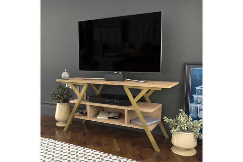 Desgrar TV-Bord 120x55 cm - Guld - TV-borde