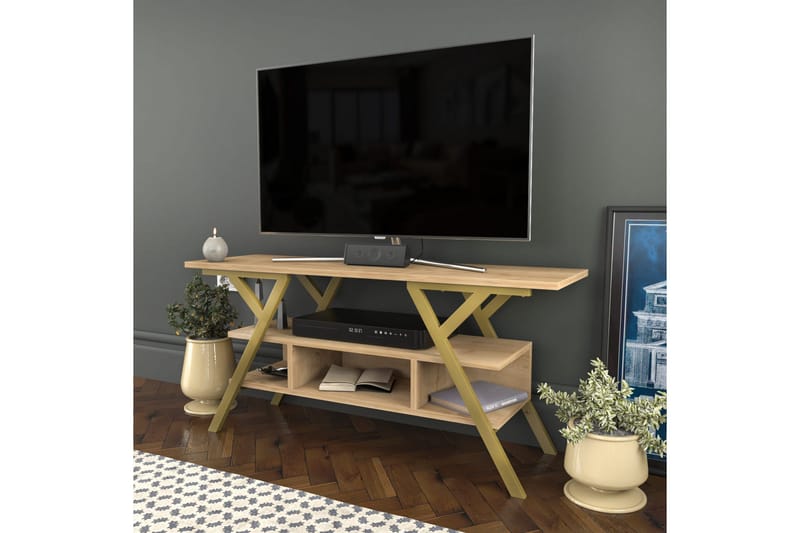 Desgrar TV-Bord 120x55 cm - Guld - Møbler - TV borde & mediemøbler - TV-borde