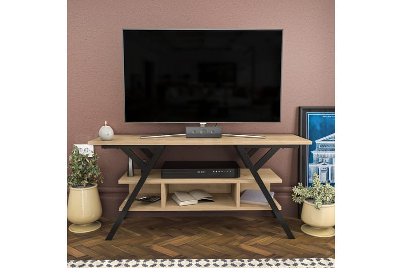 Desgrar TV-Bord 120x55 cm - Sort - Møbler - TV borde & mediemøbler - TV-borde