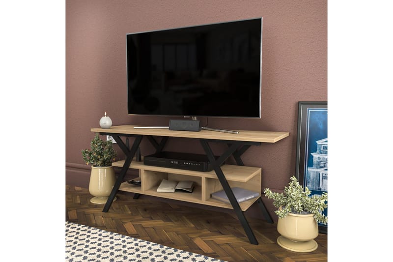 Desgrar TV-Bord 120x55 cm - Sort - Møbler - TV borde & mediemøbler - TV-borde