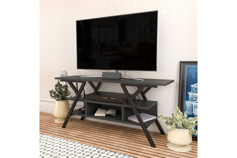 Desgrar TV-Bord 120x55 cm - Sort - Møbler - TV borde & mediemøbler - TV-borde