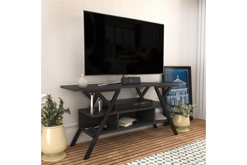 Desgrar TV-Bord 120x55 cm - Sort - Møbler - TV borde & mediemøbler - TV-borde