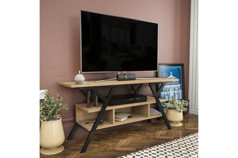 Desgrar TV-Bord 120x55 cm - Sort - Møbler - TV borde & mediemøbler - TV-borde