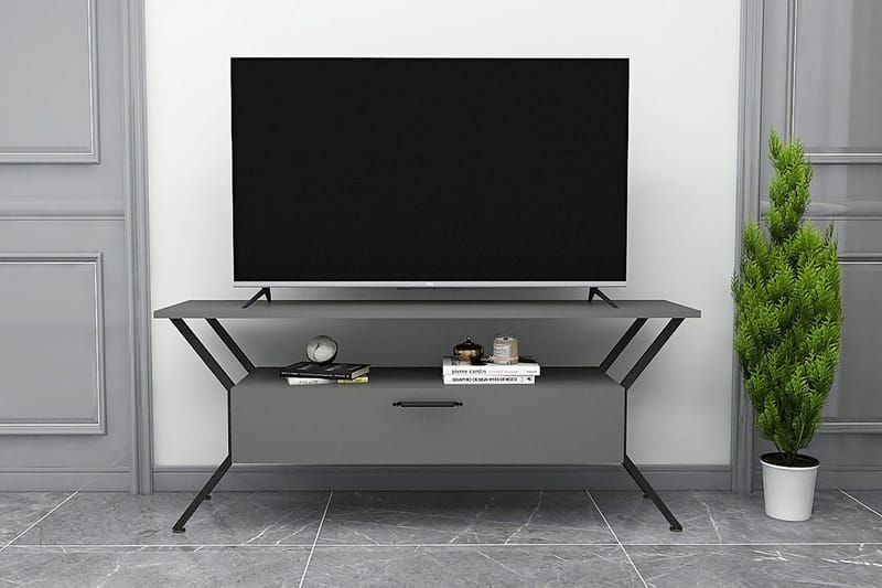 Desgrar TV-Bord 124x54 cm - Antracit - TV-borde