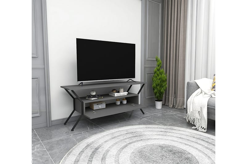 Desgrar TV-Bord 124x54 cm - Antracit - Møbler - TV borde & mediemøbler - TV-borde