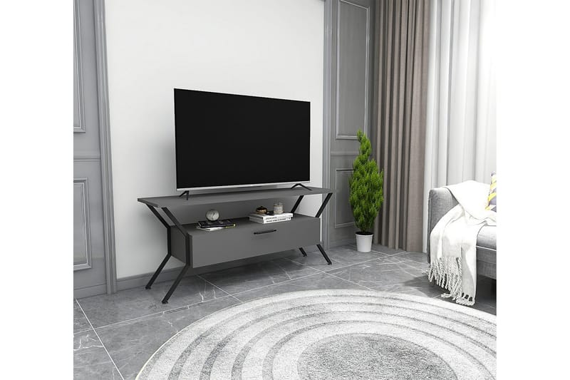 Desgrar TV-Bord 124x54 cm - Antracit - Møbler - TV borde & mediemøbler - TV-borde