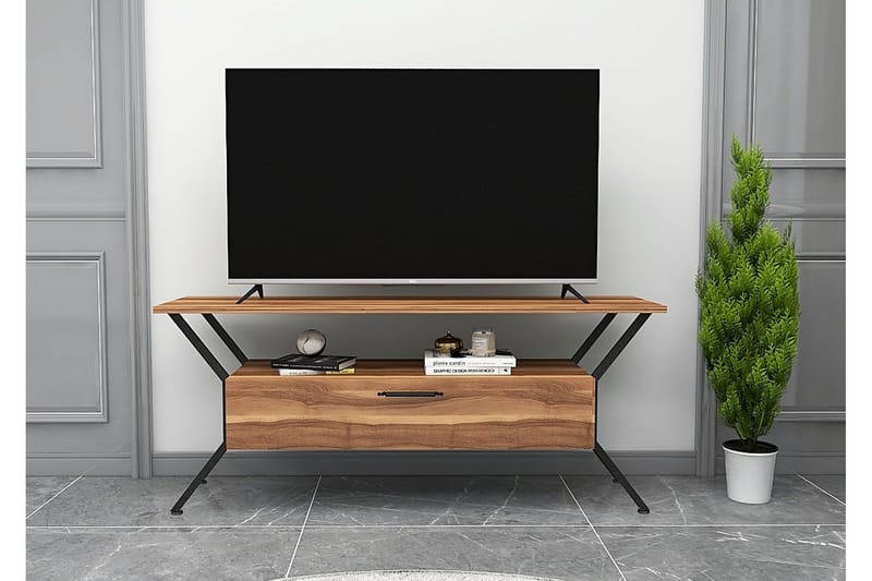 Desgrar TV-Bord 124x54 cm - Brun - TV-borde