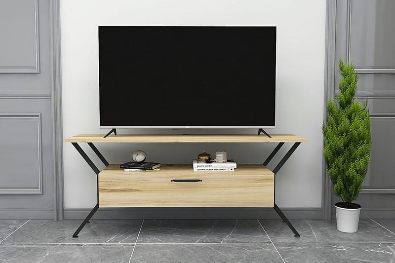 Desgrar TV-Bord 124x54 cm - Flerfarvet - Møbler - TV borde & mediemøbler - TV-borde