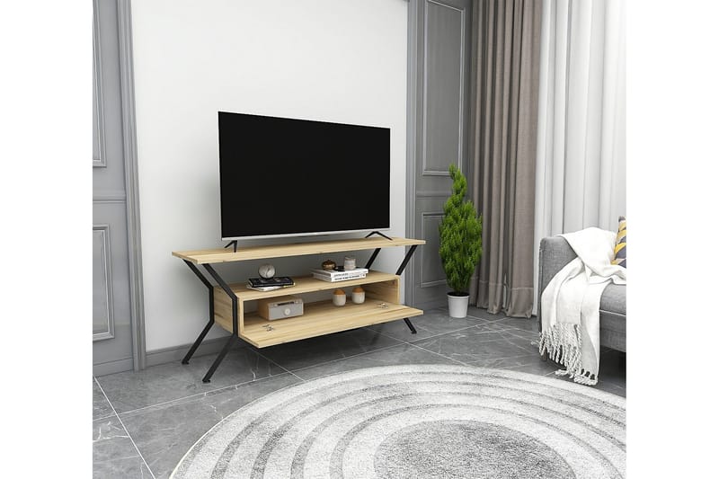 Desgrar TV-Bord 124x54 cm - Flerfarvet - TV-borde