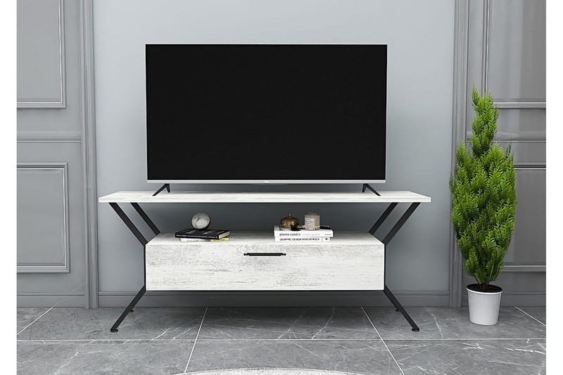 Desgrar TV-Bord 124x54 cm - Grå - Møbler - TV borde & mediemøbler - TV-borde