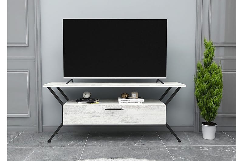 Desgrar TV-Bord 124x54 cm - Grå - TV-borde