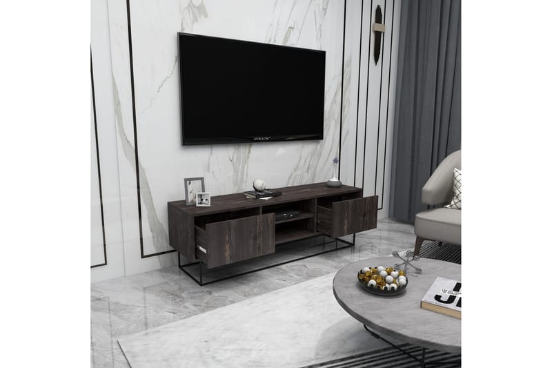 Desgrar TV-Bord 140x50 cm - Brun - Møbler - TV borde & mediemøbler - TV-borde