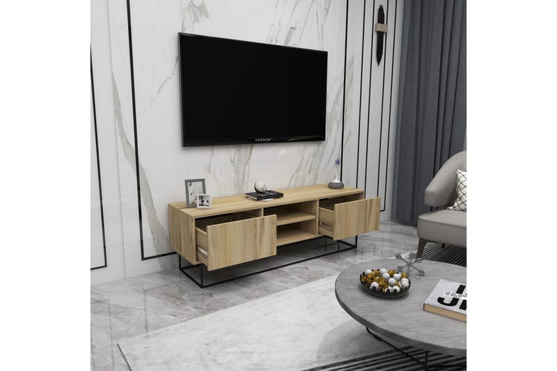 Desgrar TV-Bord 140x50 cm - Flerfarvet - Møbler - TV borde & mediemøbler - TV-borde