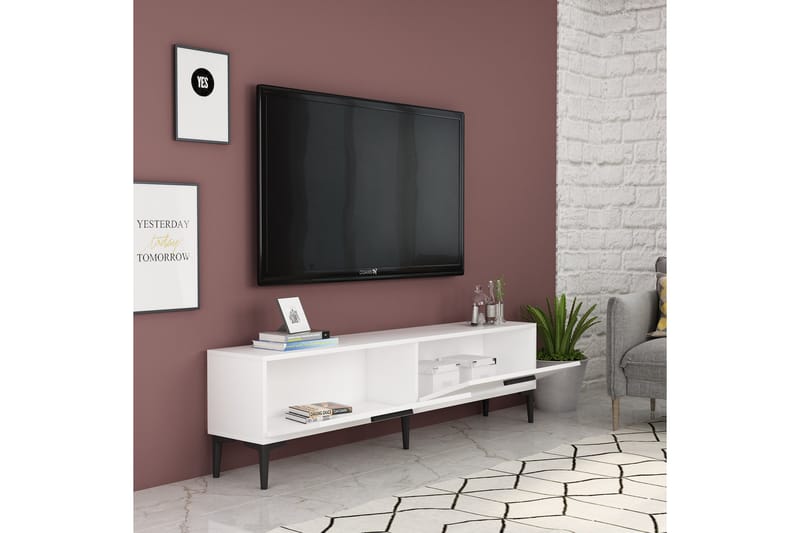 Desgrar TV-Bord 150x45 cm - Hvid - Møbler - TV borde & mediemøbler - TV-borde