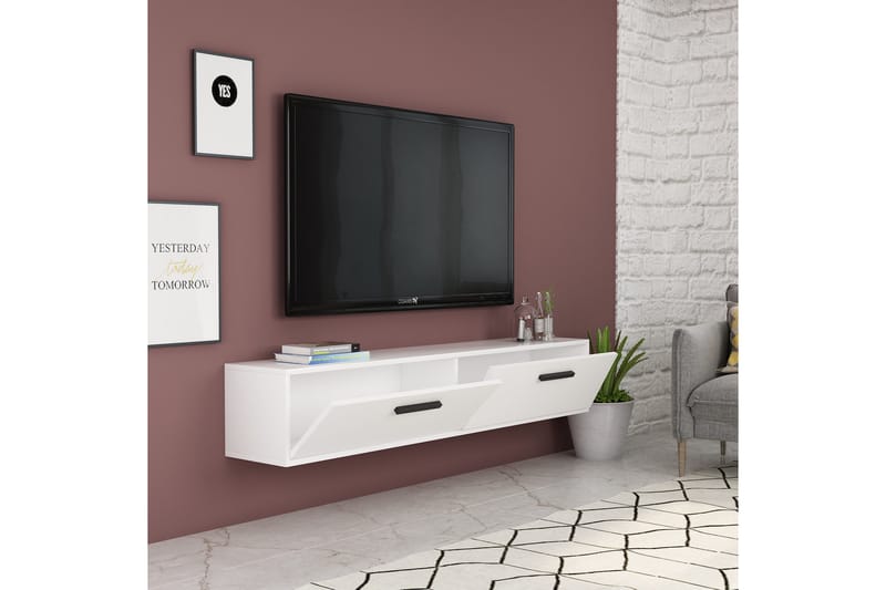 Desgrar TV-Bord 150x45 cm - Hvid - Møbler - TV borde & mediemøbler - TV-borde
