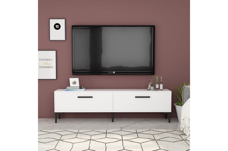 Desgrar TV-Bord 150x45 cm - Hvid - Møbler - TV borde & mediemøbler - TV-borde