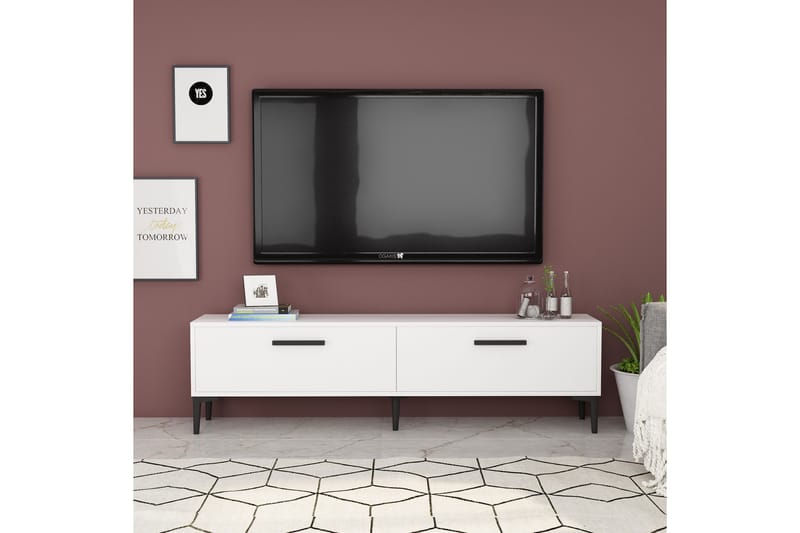 Desgrar TV-Bord 150x45 cm - Hvid - TV-borde
