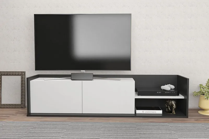 Desgrar TV-Bord 160x36,8 cm - Antracit - Møbler - TV borde & mediemøbler - TV-borde