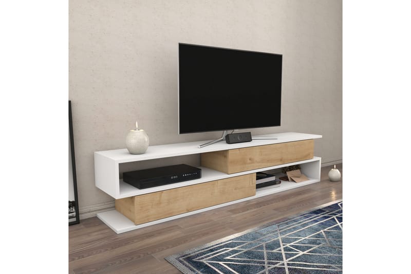 Desgrar TV-Bord 160x38,6 cm - Hvid - TV-borde