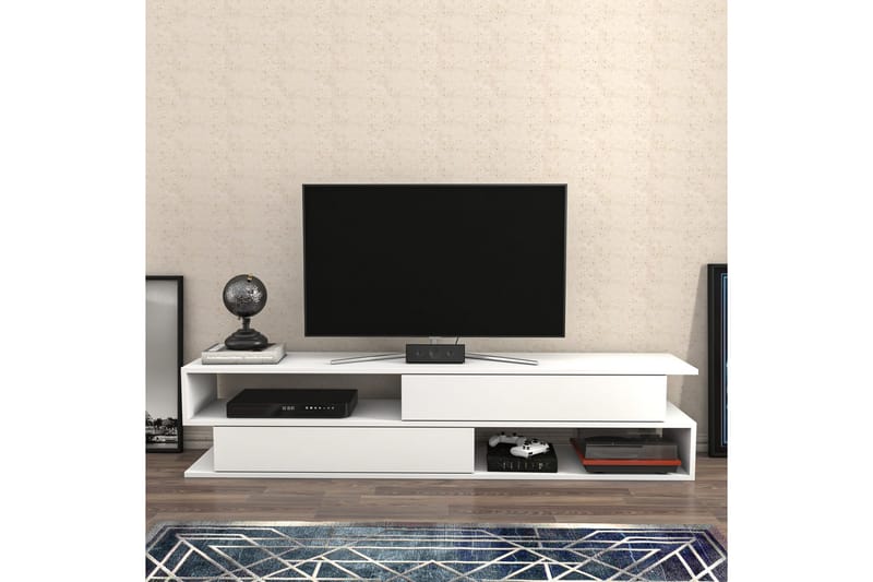Desgrar TV-Bord 160x38,6 cm - Hvid - TV-borde