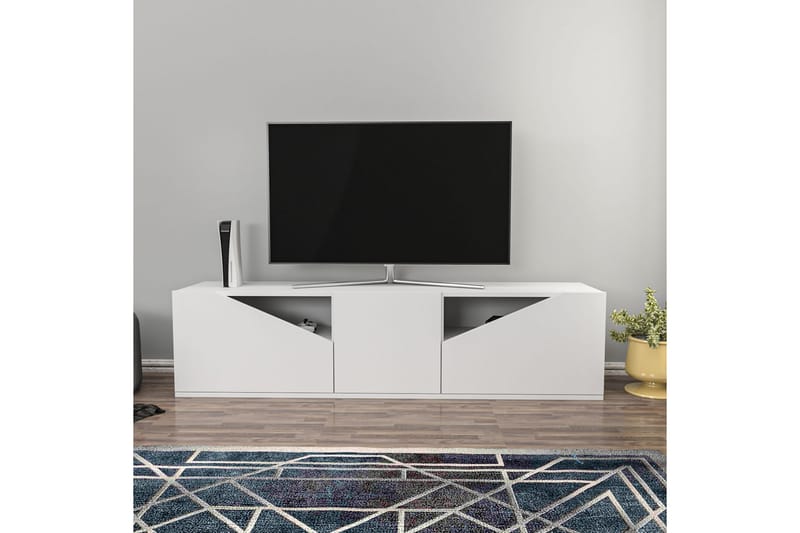 Desgrar TV-Bord 160x40 cm - Hvid - TV-borde