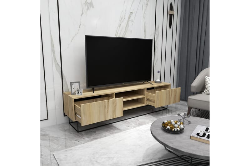 Desgrar TV-Bord 180x50 cm - Flerfarvet - Møbler - TV borde & mediemøbler - TV-borde