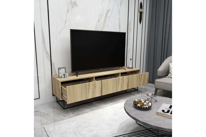 Desgrar TV-Bord 180x50 cm - Flerfarvet - Møbler - TV borde & mediemøbler - TV-borde