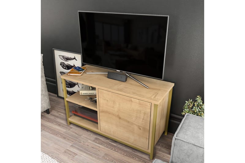 Desgrar TV-Bord 89,6x50,8 cm - Guld - Møbler - TV borde & mediemøbler - TV-borde