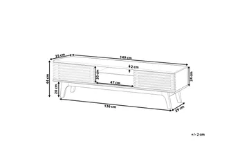 Detroit TV-bænk 35 x 149 cm - Træ/natur - Møbler - TV borde & mediemøbler - TV-borde