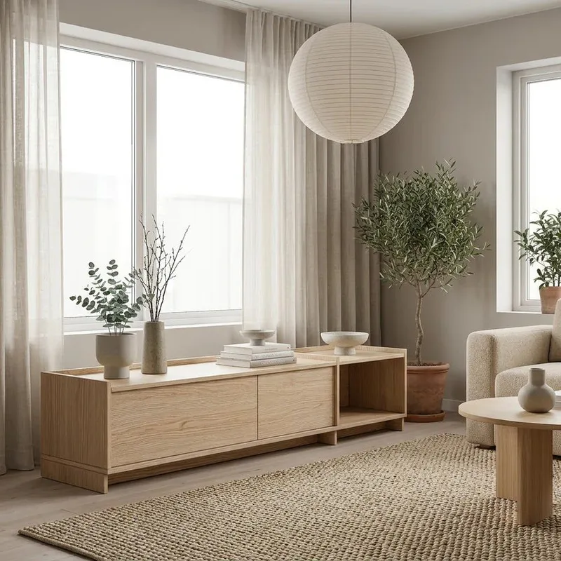 TV-bord Deyloris 180 cm - lyst naturtræ - Møbler - TV borde & mediemøbler - TV-borde