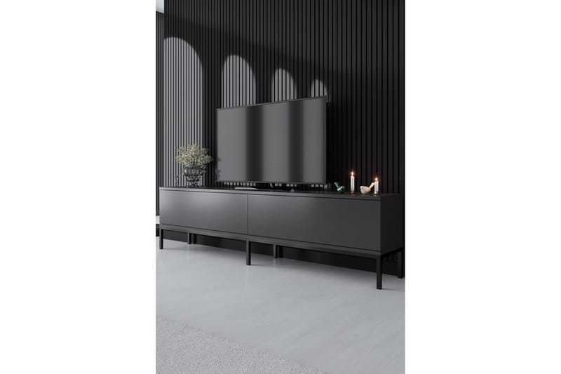 Dorlord TV-Bord 180 cm - Grå/Sort - Møbler - TV borde & mediemøbler - TV-borde