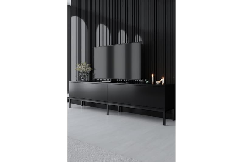 Dorlord TV-Bord 180 cm - Sort - Møbler - TV borde & mediemøbler - TV-borde