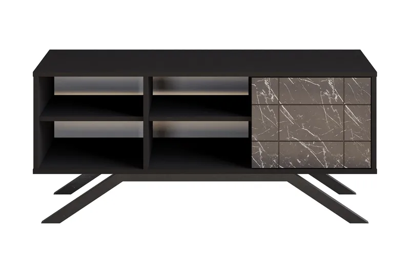 Einbeck TV-bord 130 cm, Sort