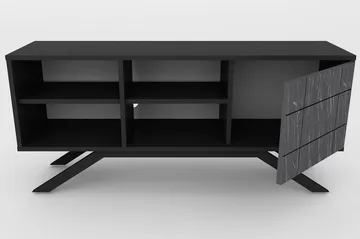 Einbeck TV-bord 130 cm - Sort - Møbler - TV borde & mediemøbler - TV-borde