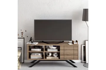 Einbeck TV-bord 130 cm - Sort/Mørkebrun - Møbler - TV borde & mediemøbler - TV-borde