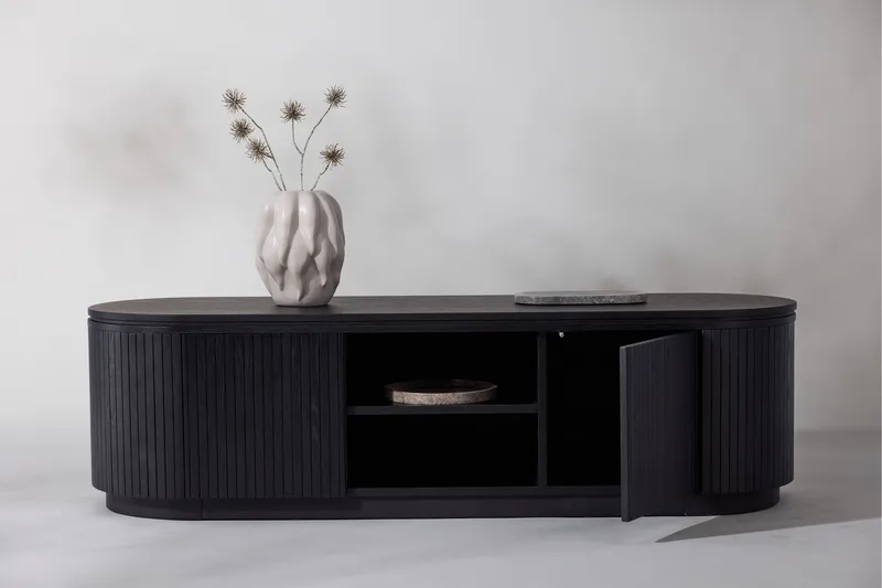Fjällbacka Tv-bord 160x48 cm - Sort - Møbler - TV borde & mediemøbler - TV-borde