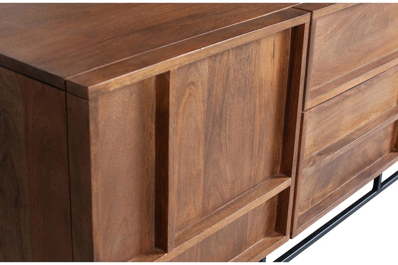 Forrestina TV-Bord 140 cm - Mangotræ/Beige - Møbler - TV borde & mediemøbler - TV-borde