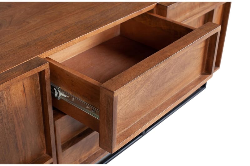 Forrestina TV-Bord 140 cm - Mangotræ/Beige - Møbler - TV borde & mediemøbler - TV-borde