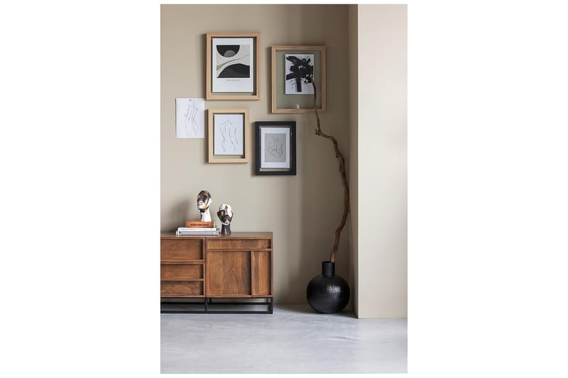Forrestina TV-Bord 140 cm - Mangotræ/Beige - Møbler - TV borde & mediemøbler - TV-borde