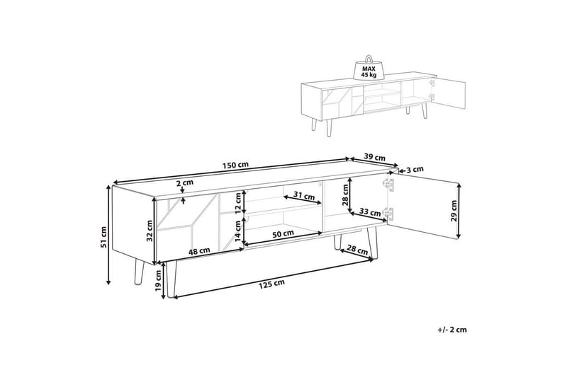 TV-bord Franklin - Møbler - TV borde & mediemøbler - TV-borde