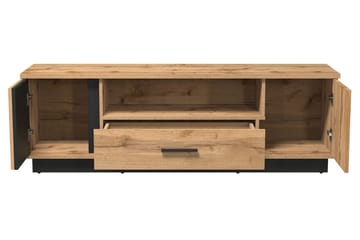 Fritstående Tv-bord 155 cm med Opbevaring i Eg - Beige - Møbler - TV borde & mediemøbler - TV-borde
