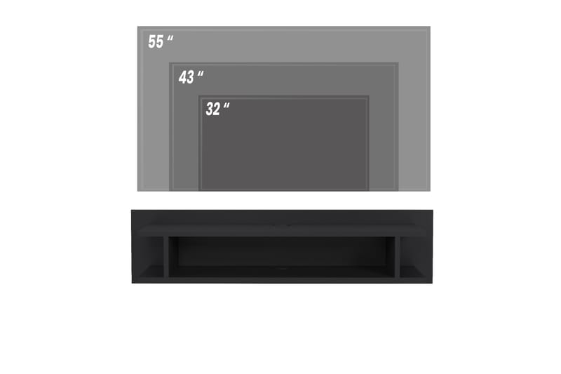 Gabicce TV-bord 120 cm - Sort - TV-borde