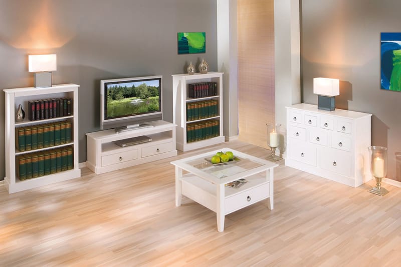 Galois TV-Bord 118 cm - Hvid - Møbler - TV borde & mediemøbler - TV-borde