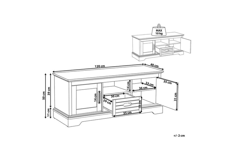 TV-bord Garet - Møbler - TV borde & mediemøbler - TV-borde