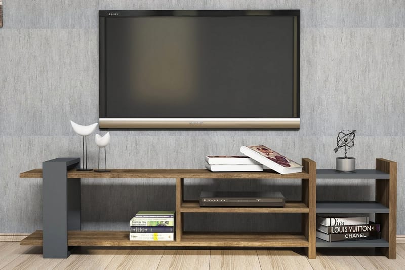 Gersby TV-Bord 156 cm - Brun/grå - Møbler - TV borde & mediemøbler - TV-borde