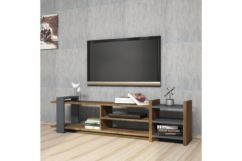 Gersby TV-Bord 156 cm - Brun/grå - Møbler - TV borde & mediemøbler - TV-borde