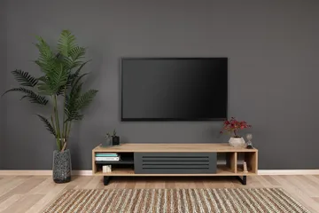 Gersby TV-Bord 160 cm - Blå/grå - Møbler - TV borde & mediemøbler - TV-borde